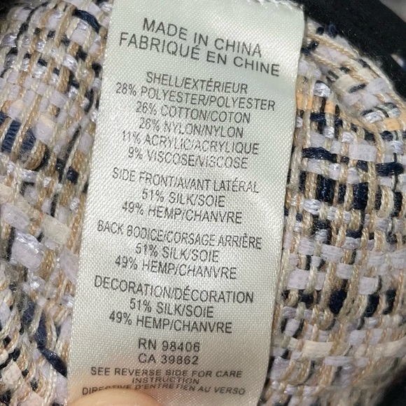 Theory Dress Waldia Alluring Sleeveless Mixed Media Satin Panel Tweed Shift Mini - Picture 8 of 14